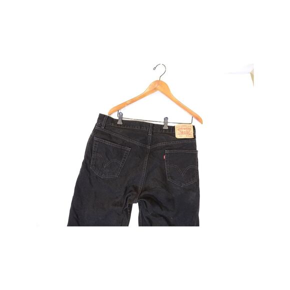 Mens Levi Strauss & Co 550 Relaxed Fit Red Tab Jeans Tag Sz 36x30 Black - Picture 9 of 16